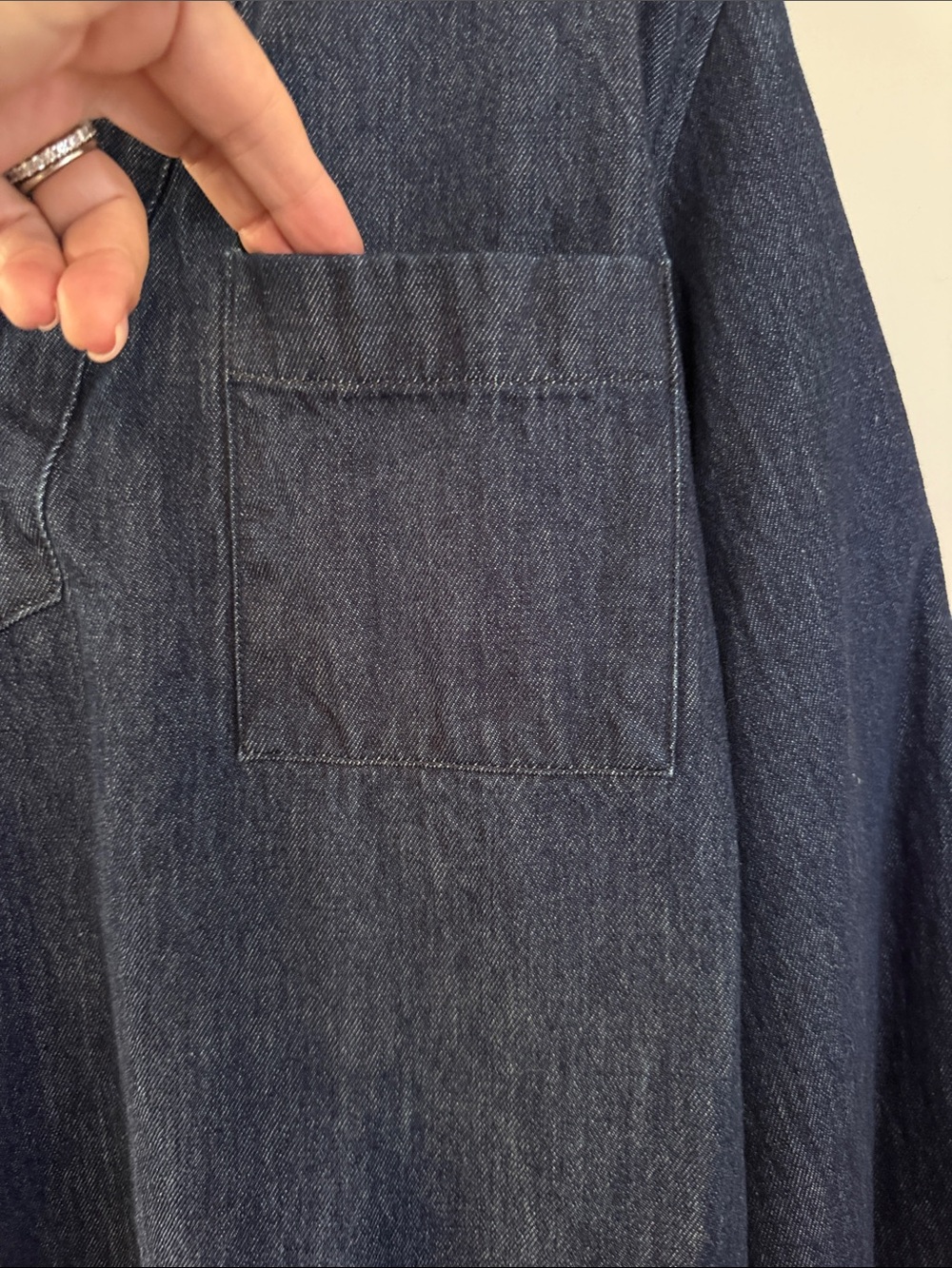 Banana Republic Indigo Denim Dress XL - Picture 3 of 8